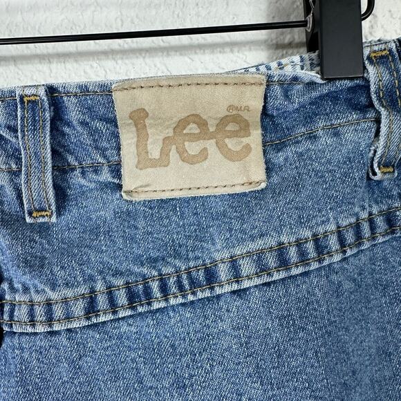 Lee Blue Denim Shorts Size 18M Elastic Waist High Rise Classic Fit - Picture 5 of 6